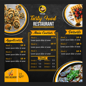 Food Order Menu Print (কোয়ালিটি প্রিন্ট) - Image 2