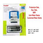Mfg. Date, Exp. Date, MRP Auto Rebar Permanent Stamp (পার্মানেন্ট সীল)